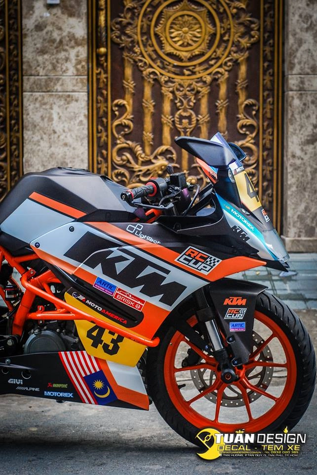 Ktm rc 390 độ phong cách tem đấu limited rc 390 r cực chất