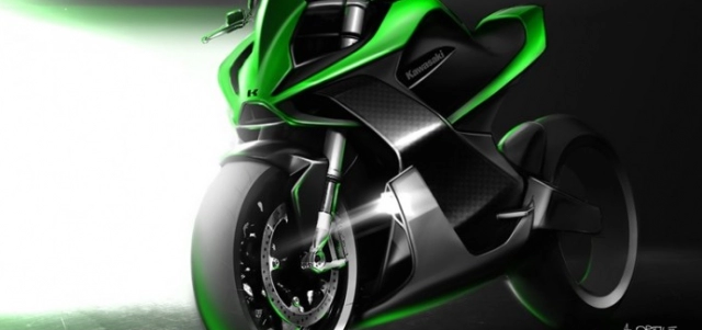 Lộ diện hình ảnh mới nhất của mẫu xe điện kawasaki ninja ultra