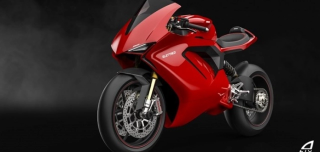 Lộ diện thiết kế mẫu xe điện ducati panigale electrico