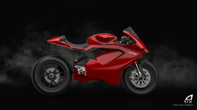 Lộ diện thiết kế mẫu xe điện ducati panigale electrico