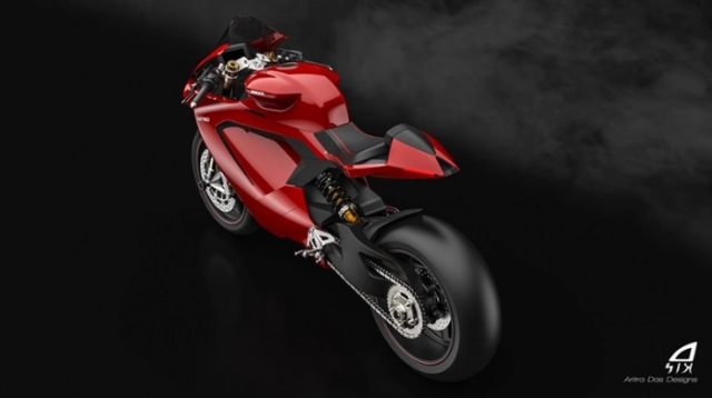 Lộ diện thiết kế mẫu xe điện ducati panigale electrico