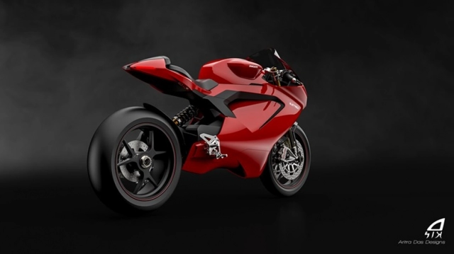 Lộ diện thiết kế mẫu xe điện ducati panigale electrico