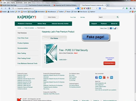 Lỗ hổng bảo mật trên website của kaspersky