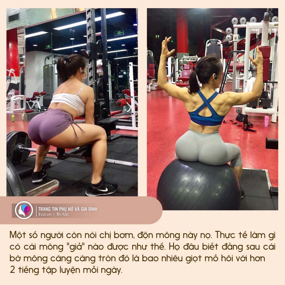 Mẹ 1 con44 tuổi mới biết gym chia sẻ bí quyết độ mông gần 1 mét không ai tin