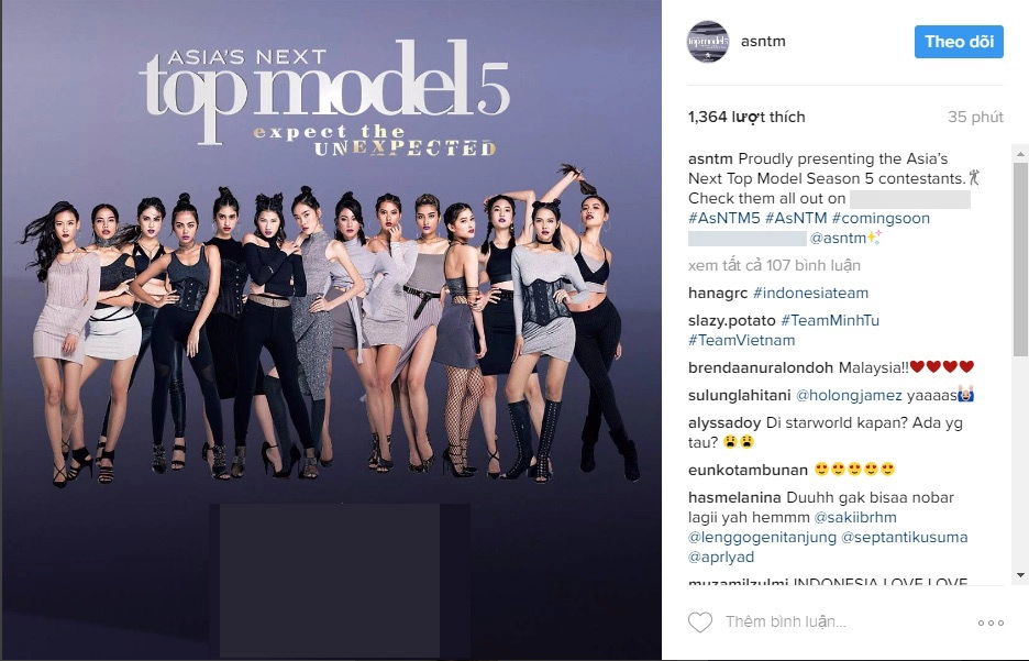 Minh tú chính là đại diện việt nam tại asias next top model 2017