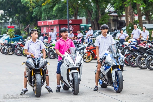 Moto pkl chỉ là dòng xe bình thường của nhóm học sinh trung học tại thailand