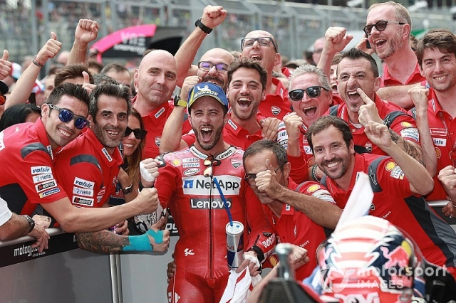 motogp 2019 chiến thắng của dovizioso tại áo đã lấy lại tinh thần cho toàn đội ducati