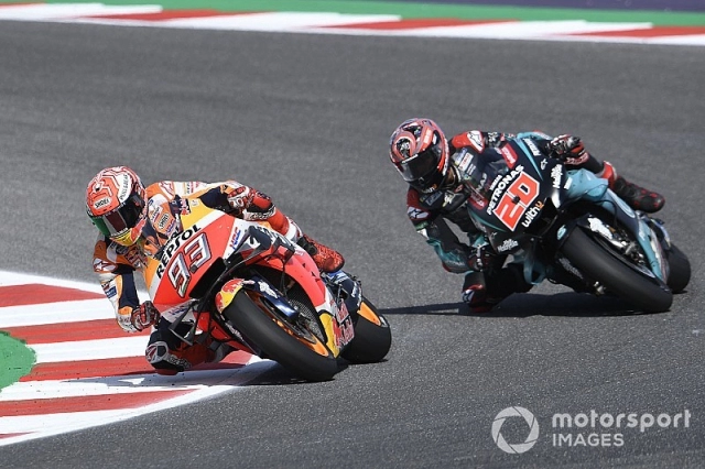 motogp 2019 marquez xuất sắc đánh bại quartararo tại misano