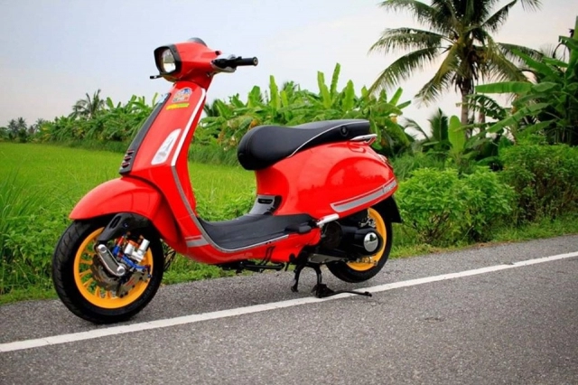 Ngắm nhìn dòng vespa sprint độ full option cực lịch lãm