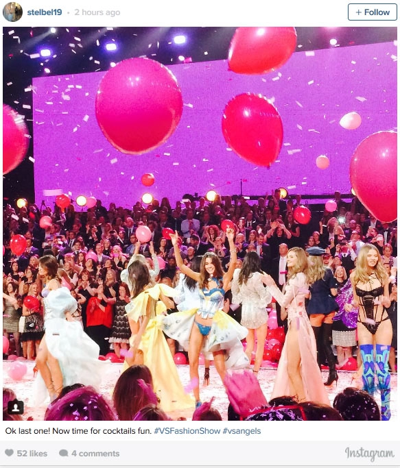 nghẹt thở trước sức nóng của victorias secret show 2015