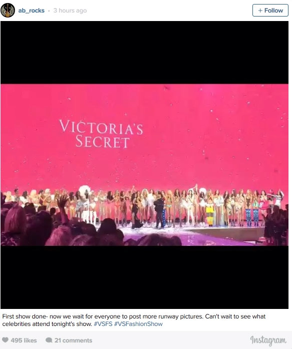 nghẹt thở trước sức nóng của victorias secret show 2015