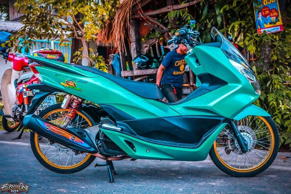 Pcx 150 độ cực đỉnh với option đồ chơi đẳng cấp trên đất thái