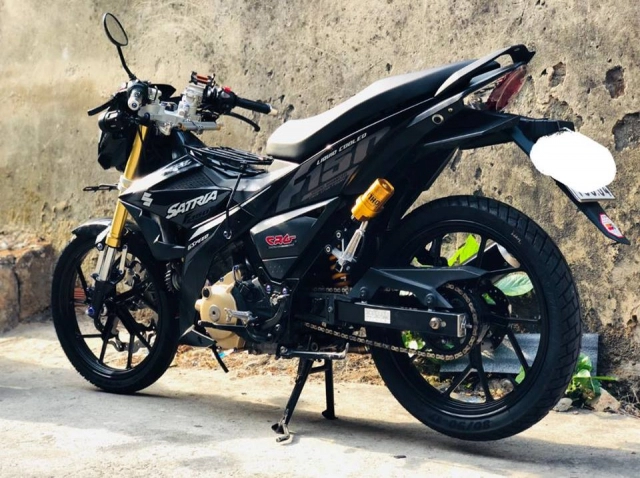 Satria 150 độ dàn chân hành trình ngược cùng bộ chảng ba cnc đầy bá đạo