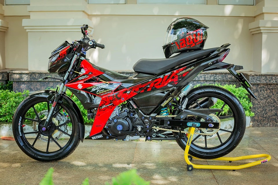 Satria 150 độ lại hoàn toàn với một diện mạo mới vô cùng chất luợng