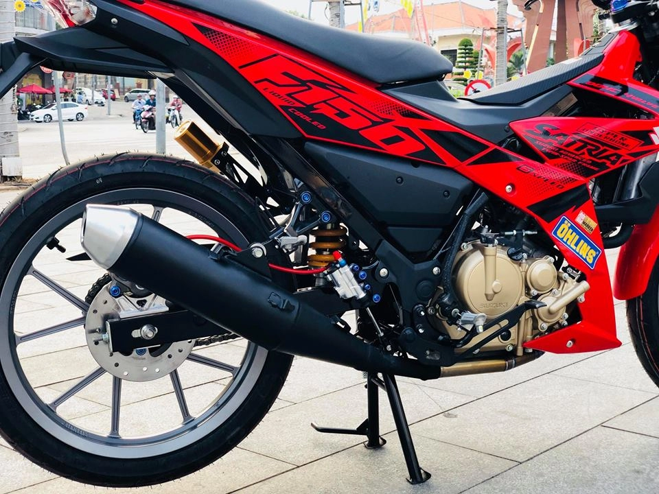 Satria f150 độ đẹp ngất ngây với loạt đồ chơi kiểng của biker bình dương