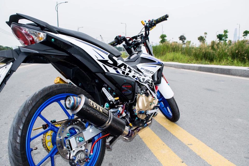 Satria f150 độ loạt đồ chơi đầy giá trị của biker sài gòn