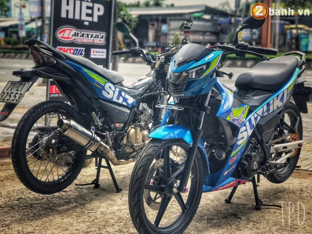 Satria f150 độ option vũ khí hạng nặng của biker việt