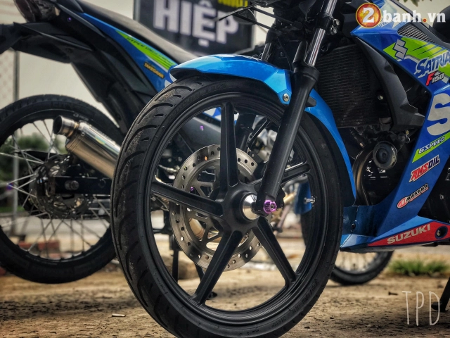 Satria f150 độ option vũ khí hạng nặng của biker việt