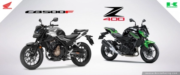 So sánh honda cb500f vs kawasaki z400 2019