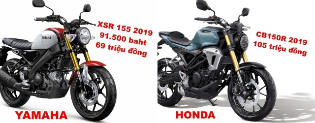 So sánh yamaha xsr155 2019 