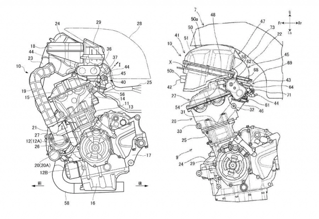 Suzuki sv650 hoàn toàn mới được tiết lộ bằng sáng chế động cơ turbo