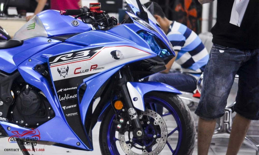 Tem xe yamaha yzf r3 cao cấp siêu sang chảnh mất 12 tiếng đề hoàn thành