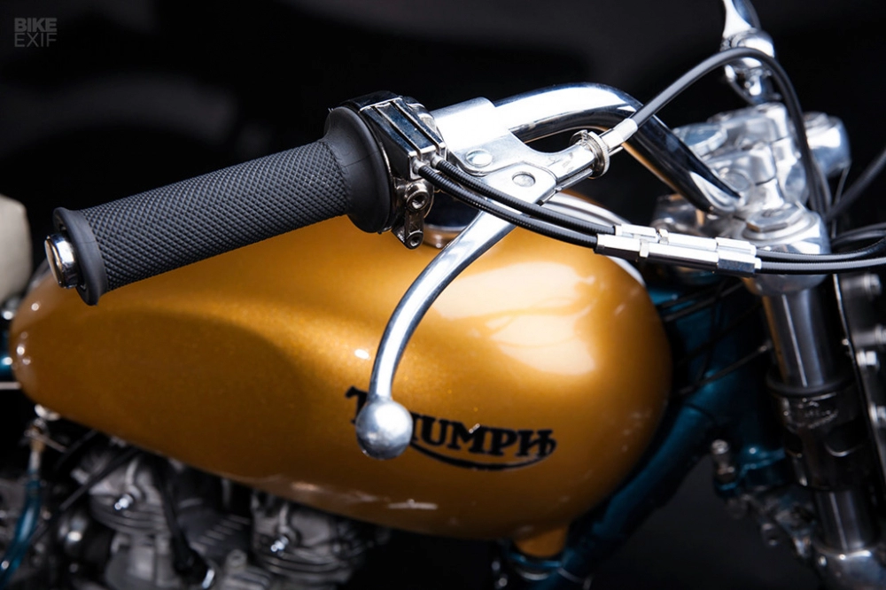 Triumph 750 tt tracker nhẹ nhàng bát phố với style không đèn