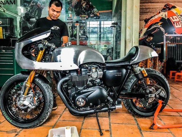 Triumph bonneville t120 độ chất chơi trên đất việt