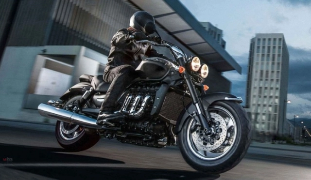 Triumph rocket iii cruiser trang bị động cơ 3 xi-lanh dự kiến sẽ được ra mắt vào năm 2019