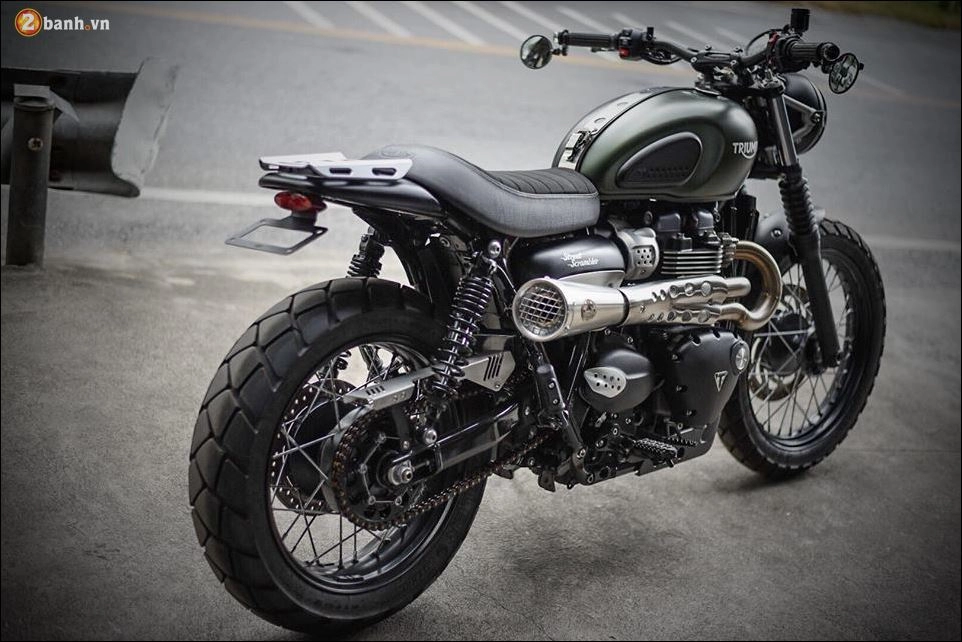 Triumph street scrambler chiến binh hoàn hảo giữa hình thái enduro và cổ điển