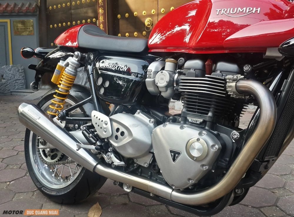 Triumph thruxton 1200r siêu mẫu sexy về việt nam