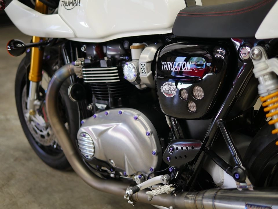 Triumph thruxton r cafe racer độ chao đảo cộng đồng xebiz với loạt nâng cấp hấp dẫn