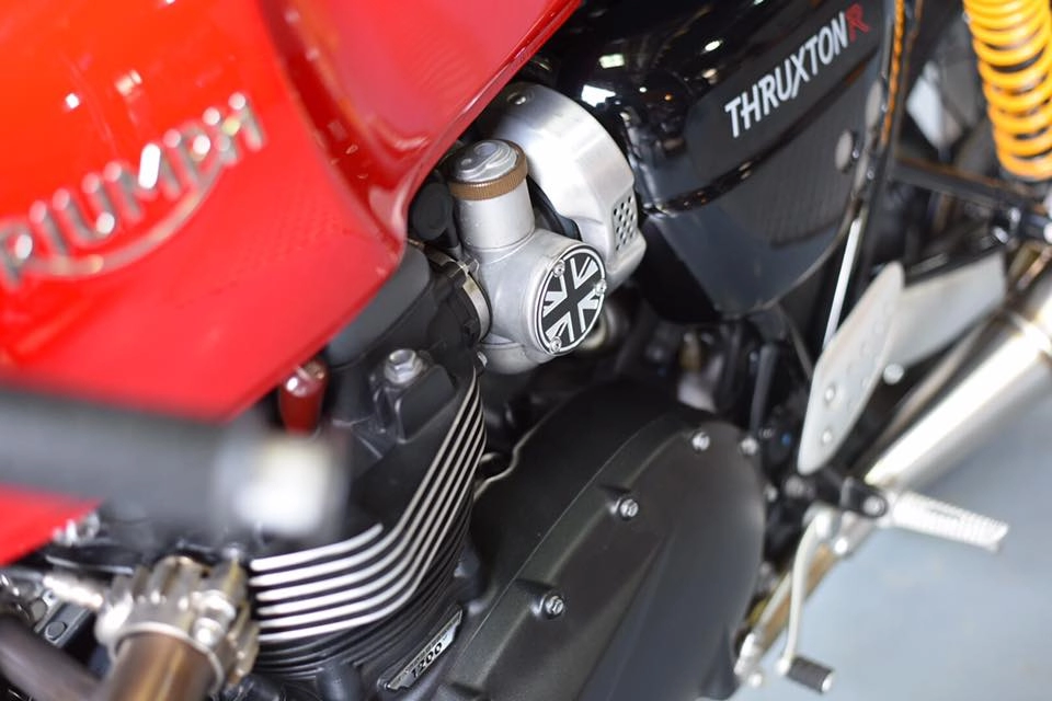 Triumph thruxton r hoàn hảo sau loạt nâng cấp tại garage m