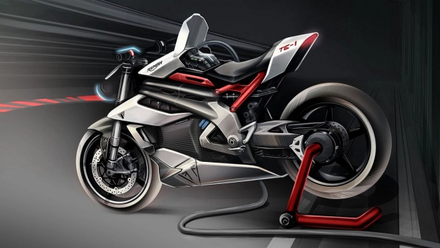 Triumph tiết lộ giai đoạn 2 của mẫu xe máy điện te-1