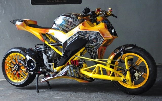 Vario 125 độ khủng phiên bản bumblebee