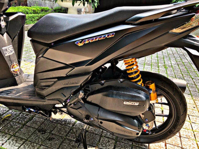 Vario 150 độ full tem titan cùng ống xả carbon fiber