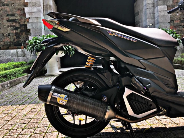 Vario 150 độ full tem titan cùng ống xả carbon fiber