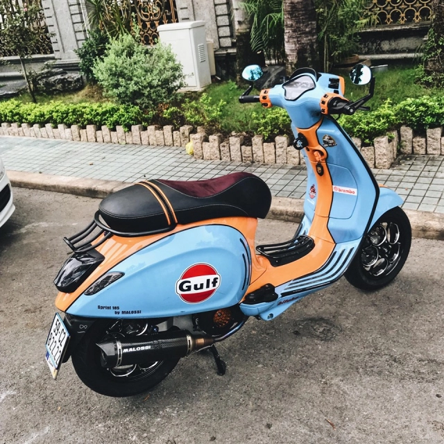 Vespa sprint gulf độ mâm marus cnc đẹp kinh hồn