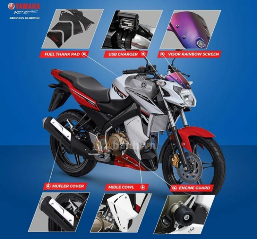 Yamaha fz150i bổ sung thêm gói phụ kiện