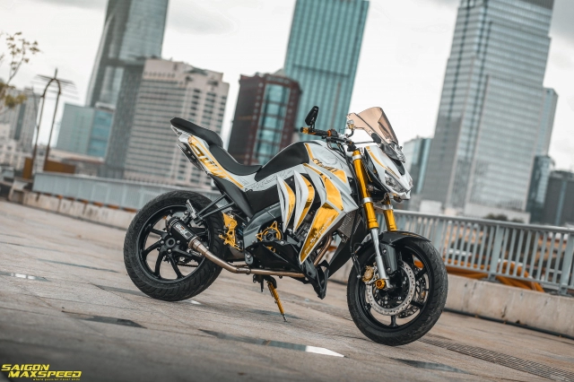 Yamaha fz150i độ tiến hóa thành thành siêu phẩm kawasaki z1000 trên đất việt