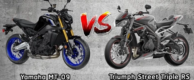 Yamaha mt-09 và triumph street triple 765 rs 2021 trên bàn cân thông số