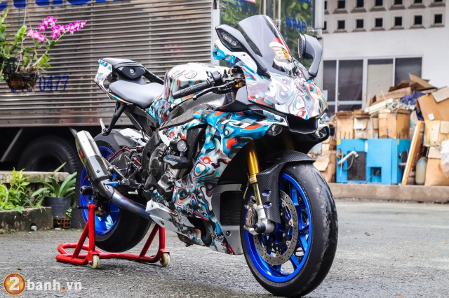 Yamaha r1 độ siêu độc và gây ảo giác người xem với công nghệ tem in 3d