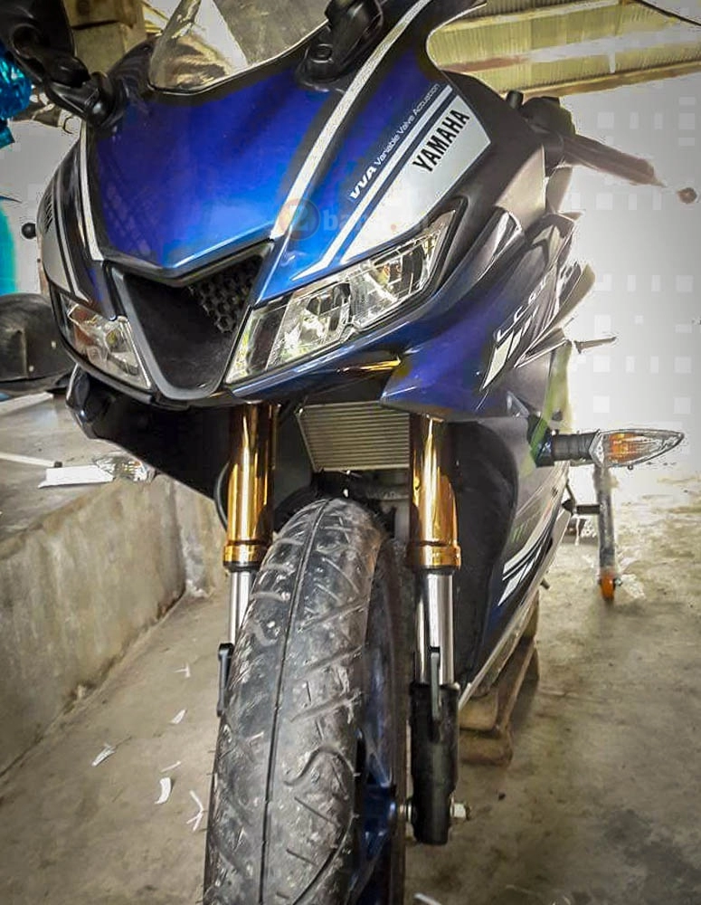 Yamaha r15 độ phuộc usd của showa biến thành ohlins với chi phí cực rẻ