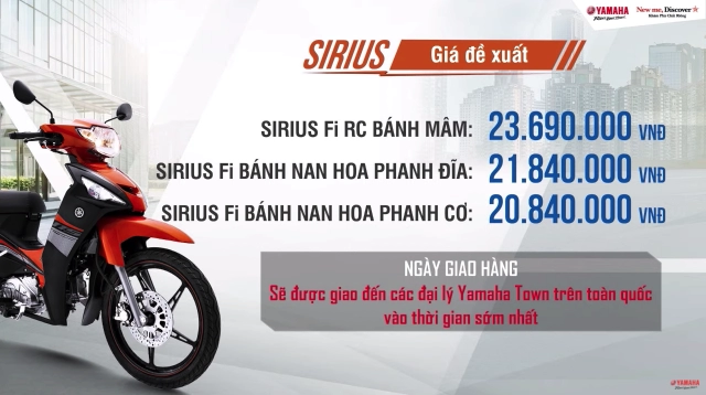 Yamaha ra mắt sirius fi 2021 hoàn toàn mới