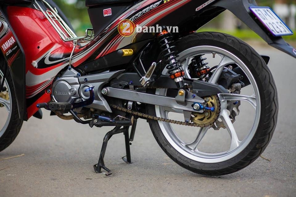 Yamaha sirius độ thu hút ánh nhìn với loạt đồ chơi kiểng của biker an giang