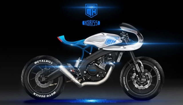 Yamaha xsr155 2019 với ý tưởng độ cafe racer concept cực táo bạo