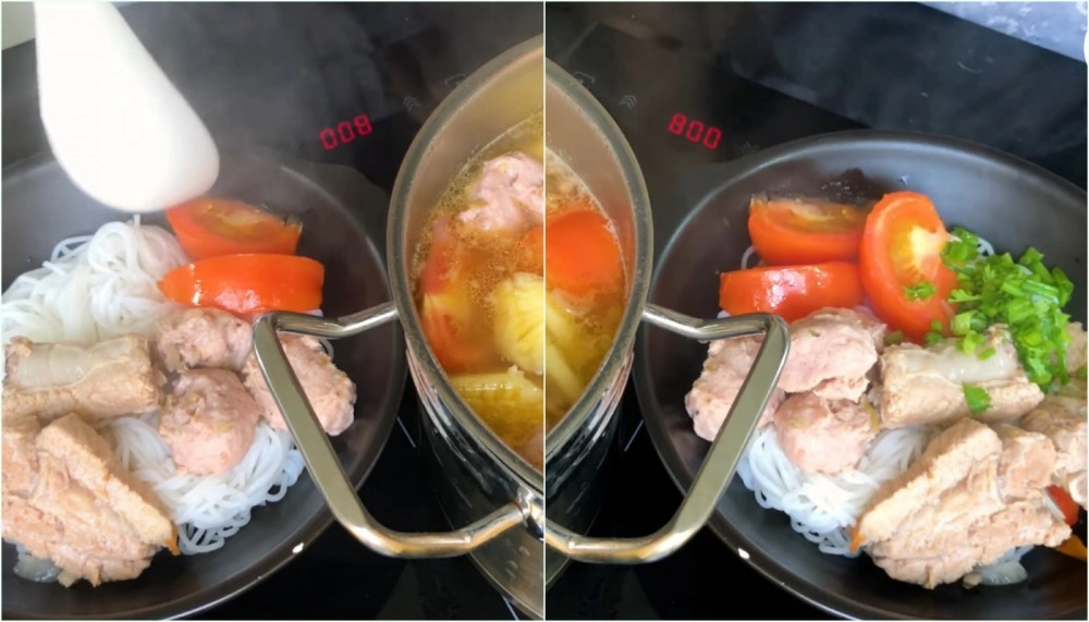 3 cách nấu bún sườn chua với sấu dứa dọc mùng ngon chuẩn vị hà nội