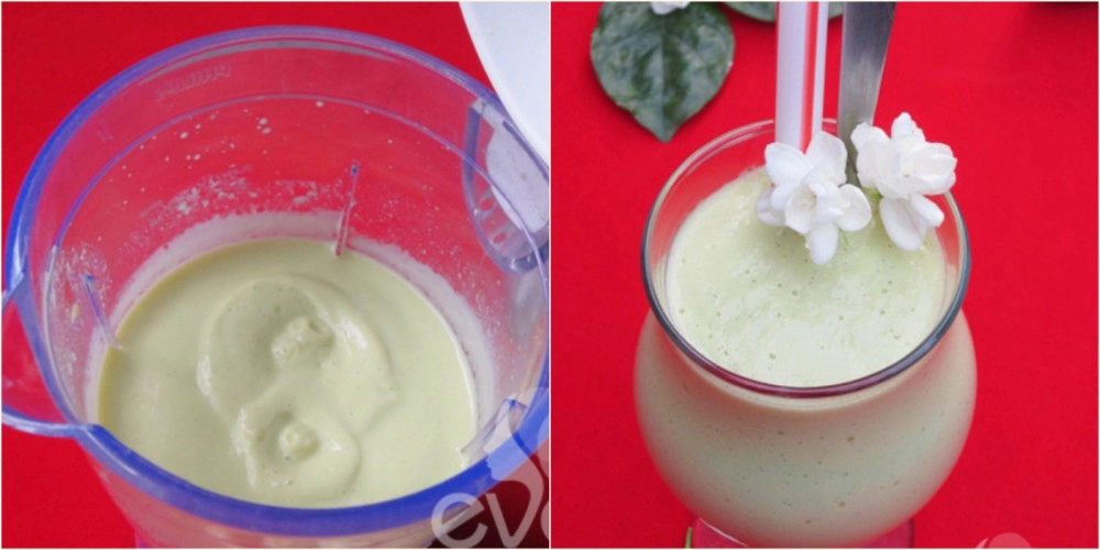 7 cách làm sinh tố bơ với sữa chua sữa đặc sầu riêng không đắng