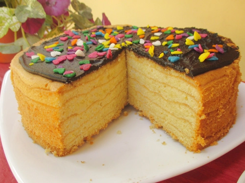 Bánh baumkuchen mềm thơm hấp dẫn cả nhà