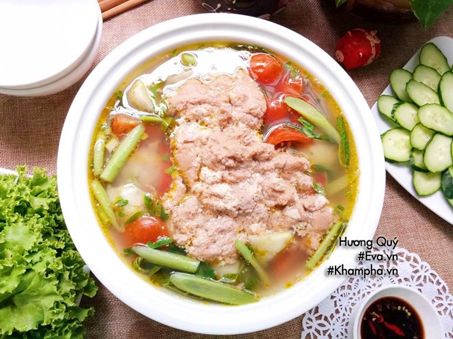 Canh riêu cua khoai sọ vợ nấu thế này chồng nào chả mê